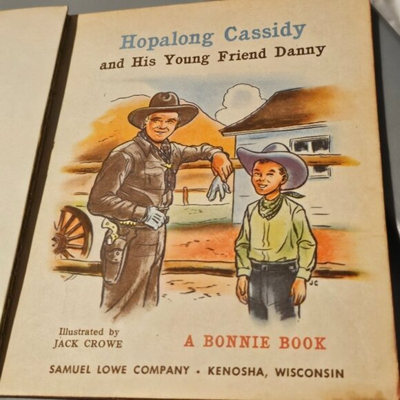 Hop Along Cassidy Little Golden Book & Western Mystery Horse Ramp Walker L👀K - Picture 7 of 14